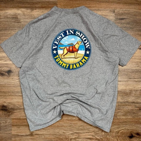Grey‎ tommy bahama 2000s graphic tee - Picture 1 of 3